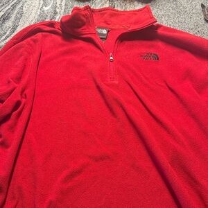 The North Face Red Quarter-Zip Fleece Pullover